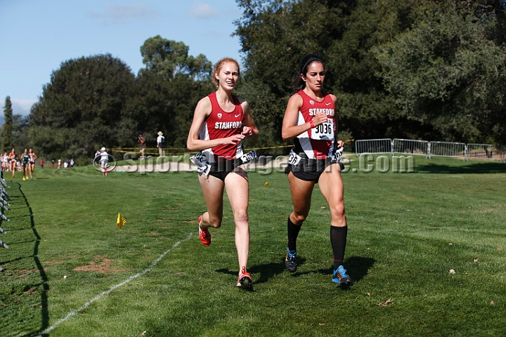 2014StanfordCollWomen-354.JPG - College race at the 2014 Stanford Cross Country Invitational, September 27, Stanford Golf Course, Stanford, California.